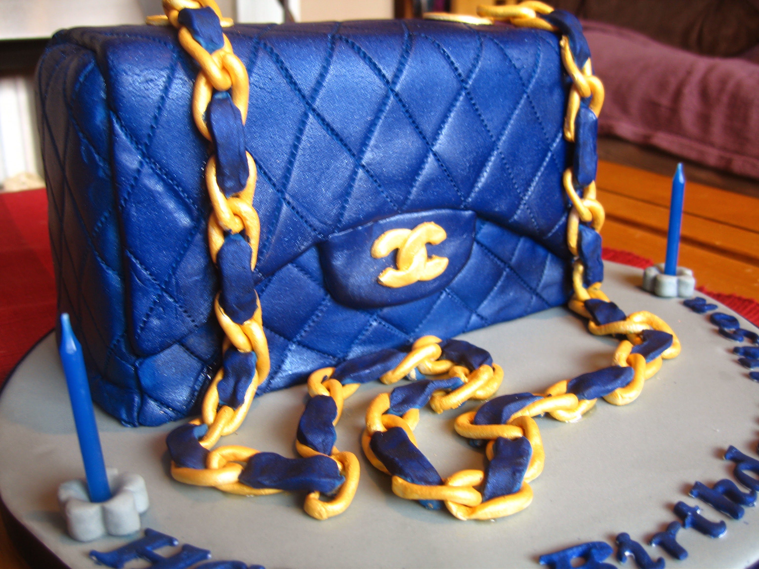 Chanel Bag Cake  How To Decorate A Handbag Cake  Baking on Cut Out  Keep